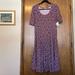 Lularoe Dresses | Lularoe Nicole Dress. Size Xl | Color: Green/Purple | Size: Xl