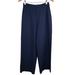 Michael Kors Pants & Jumpsuits | Michael Kors Wool Wide Leg Pants Flat Front High Waist Navy Blue Women's 6 | Color: Blue | Size: 6