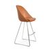 sohoConcept Avanos Wire Bar Stool in Chrome Upholstered/Metal in Red/Brown | 44 H x 21 W x 22 D in | Wayfair AVA-WIB-CHR-002