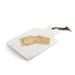 Everlasting Glow 12 In Genuine White Marble Cutting Board Marble, Leather | 12 H x 7.5 W x 0.59 D in | Wayfair 95797EC