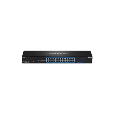 TRENDnet TEG-30262 24-Port Switch, Gigabit 2x10G SFP+ Slots