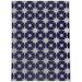 Blue Rectangle 9' x 12' Kitchen Mat - Wade Logan® Azzole Star Struck Kitchen Mat 144.0 x 108.0 x 0.08 in white/brown, Polyester | Wayfair