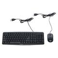 Verbatim Slimline Wired Keyboard and Mouse Combo Optical Wired Mouse Full-Size Keyboard USB Plug-and-Play Compatible with PC Laptop - Frustration Free Packaging Black