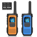 Walkie Talkie NXGKET Walkie Talkies for Adults Kids Rechargeable Long Range 2 Way Radios 22 Channel with Li-Ion Battery Gift Set for Family Outdoor(2 Pack)