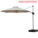 Arlmont & Co. Nak 11' Cantilever Umbrella Metal in Brown | 97.2 H x 132 W x 132 D in | Wayfair BC790C1A8E2348DAAF5949C635E94F97