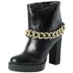 Love Moschino Damen Stiefel, Schwarz, 38 EU