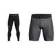 Under Armour Men's HeatGear Armour Leggings, Black, Large & Herren UA HG Armour Shorts, Kurze Laufhose, atmungsaktive Herrenshorts