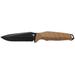 True Drop Point Blade EDC Essential Fixed Blade Knife Black/Brown TRU-FXK-0001