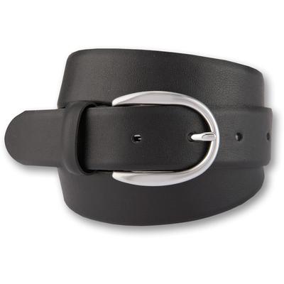 Ledergürtel BERND GÖTZ, Damen, Gr. 95, schwarz, Leder, unifarben, genarbt, casual,feminin,klassisch,modisch, Gürtel, mit Designschließe in Hufeisenform Image