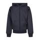 Sweatjacke URBAN CLASSICS "Herren Boys Zip Hoody" Gr. 134/140, blau (navy) Jungen Sweatjacken