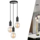 Lampes suspendues de style industriel 3 têtes lustre nordique lumières suspendues salon bar