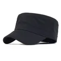 Casquette militaire en coton de haute qualité pour hommes solide décontractée style militaire