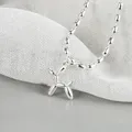 Collier pendentif boule de chien pour femme pull plaqué or blanc bijoux JOFashion pour femme