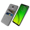 Coque de téléphone portable G7 Play étui en tissu de luxe double carte compatible avec Motorola