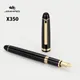Jinhao – stylo-plume X350 élégant noir et or avec pince pointe Fine moyenne pour écriture