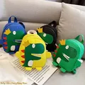 Sac à dos dinosaure de dessin animé mignon pour enfants cartable pour tout-petits sacs