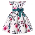 Robe d'été à fleurs pour filles vêtements princesse pour enfants de 2-8 à 10 ans pour fête