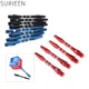 SURIEEN-Fléchettes en alliage d'aluminium tige de rechange 3 couleurs noir bleu rouge 2BA