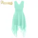 Robe d'été en mousseline de soie pour filles robe de soirée formelle robe de Rh demoiselle