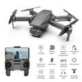 Drone télécommandé sans balais à double caméra avion GPS 5G Wifi pliable RC Quadcopter G21 RTF