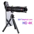 Objectif de téléphone portable professionnel HD 4K n'aime 22x télescope optique objectif de