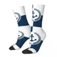 Chaussettes de Football respirantes pour hommes et femmes en Polyester bleu marine avec ancre