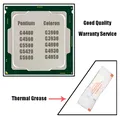 Processeur Intel Celeron avec graisse thermique processeur de bureau LGA 1151 Pentium G4400 CPU