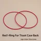 Joint rouge I-Ring pour boîtier de montre Tissot joint en plastique couvercle astronomique
