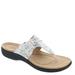 Clarks Laurieann Rae - Womens 8.5 White Sandal Medium