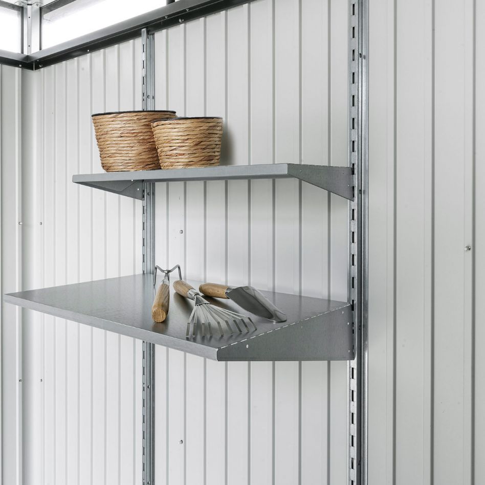 Biohort Regalboden-Set tief Gerätehäuser, Gerätschrank und Mülltonnenbox, 2 Böden Image