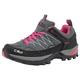 Wanderschuh CMP "Wmns Rigel Low Waterproof" Gr. 42, bunt (grey, fu x ia, ice) Schuhe Wanderschuh Outdoorschuh Schnürschuh Damen Outdoor- Wanderschuhe