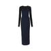 Dion Lee Woman Two-Tone Wool Blend Long Dress