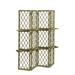 Braxton Culler Santa Cruz 54" 4 Panel Folding Room Divider Bamboo/Rattan in Brown | 71 H x 54 W x 11 D in | Wayfair 129-027/BRASS