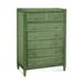 Birch Lane™ Deitrich 7 Drawer 38" W Chest Wicker/Rattan in Green/Yellow | 55 H x 38 W x 20 D in | Wayfair E6C20C5B2481457BB2C75240420FB11E