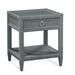 Birch Lane™ Deitrich 1 - Drawer Nightstand Glass in Gray | 28 H x 24 W x 22 D in | Wayfair C0C9B91AC7874A82B2BEF3C040FF1178