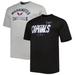 Men's Black/Heather Gray Washington Capitals Big & Tall Two-Pack T-Shirt Set