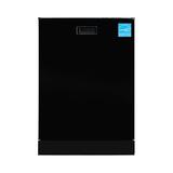 Equator 24" Built-In Dishwasher w/Top Control 15 Place Settings Made in Europe in Black | 33.9 H x 23.5 W x 22.4 D in | Wayfair BBT 2440