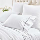 Pine Cone Hill Dottie Embroidered 400 Thread Count Pillowcase 100% cotton in Black/White | Standard | Wayfair PC4078-S