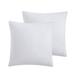 Vera Wang Ruched Chenille Ivory 2 Piece Pillow Cover Set Polyester | 20 H x 20 W x 1 D in | Wayfair USHSZV1240961