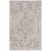 Brown 48 x 26 x 0.25 in Area Rug - Trent Austin Design® Pritts Machine Washable Persian Silver Grey Area Rug | 48 H x 26 W x 0.25 D in | Wayfair