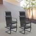 Latitude Run® Outdoor Rocking Chair, Synthetic in Gray | 42.32 H x 30.43 W x 24.02 D in | Wayfair 6702033E87854A7787541A6FEDA07B54