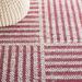 Red/White 108 x 72 x 0.315 in Indoor Area Rug - Union Rustic Striped Handmade Flatweave Wool/Area Rug in Ivory/Red Cotton/Wool | Wayfair