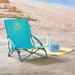 Arlmont & Co. Meco Folding/Reclining Beach Chair Metal in Gray/Blue | 24 H x 19 W x 24 D in | Wayfair 6369F2B25B274A789D917DAC5C258DD1