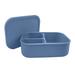 Ebern Designs Orele Silicone Bento Box Food Storage Container Silicone in Blue | 2.4 H x 7.2 W x 5.3 D in | Wayfair