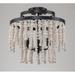 Dakota Fields Brodii Semi Flush Mount in Black | 13.8 H x 13.8 W x 13.8 D in | Wayfair 117AA802823E4256B2A378EDD3D73748