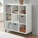 Latitude Run® Khaloni 47.3" H x 43.5" W Cube Bookcase Wood in White | 47.3 H x 43.5 W x 15.35 D in | Wayfair F010EE2050A14E268D490C391F97092C