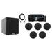 DV4000 4000w Home Theater DVD Receiver+5) 5.25 Black Ceiling Speakers+Subwoofer