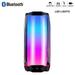 for Samsung Galaxy S20+ Bluetooth Speaker with LED Lights Color Changing Portable Wireless Speaker IPX7 Waterproof - Black