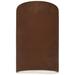 Ambiance 12 1/2" High Real Rust Cylinder LED ADA Wall Sconce