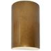 Ambiance 12 1/2"H Antique Gold Cylinder LED ADA Wall Sconce